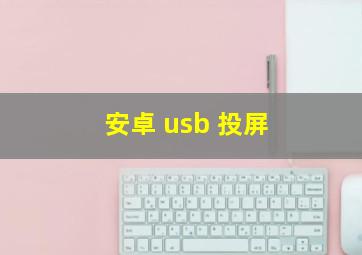 安卓 usb 投屏